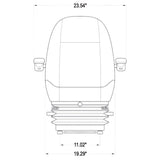 Heavy Duty Excavator / Scrapper, Dozer Seat w/ Suspension