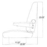 Mid Back Tractor Seat Assembly