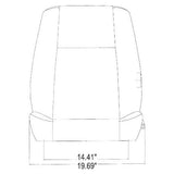 Mid Back Tractor Seat Assembly