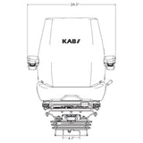 Excavator / Compactor / Loader Seat w/ Mechanical Suspension