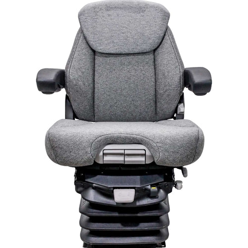 12v Heavy Duty Tractor Excavator Backhoe Loader Seat w/ Air Suspension