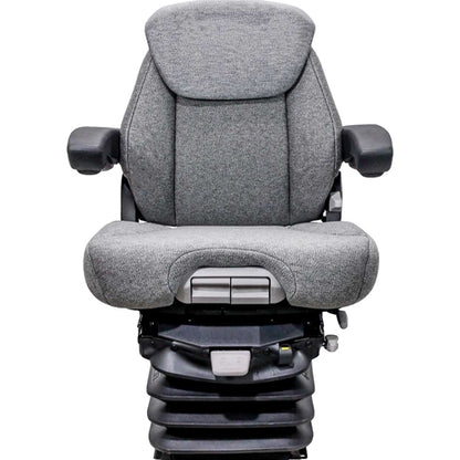 12v Heavy Duty Tractor Excavator Backhoe Loader Seat w/ Air Suspension