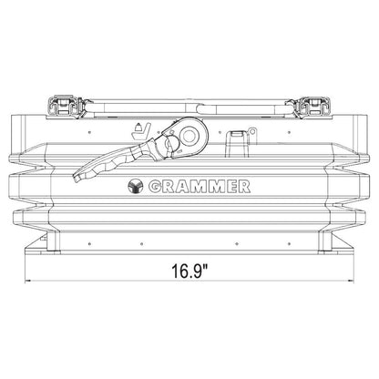 Wide Tractor Seat Mechanical Suspension for Grammer