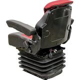 12v Heavy Duty Tractor Excavator Back Hoe Loader Seat w/ Air Suspension