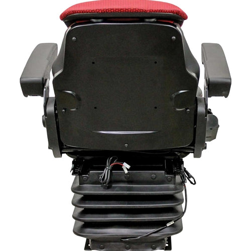 12v Heavy Duty Tractor Excavator Back Hoe Loader Seat w/ Air Suspension