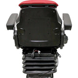 12v Heavy Duty Tractor Excavator Back Hoe Loader Seat w/ Air Suspension