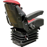 12v Heavy Duty Tractor Excavator Back Hoe Loader Seat w/ Air Suspension