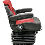 12v Heavy Duty Tractor Excavator Back Hoe Loader Seat w/ Air Suspension