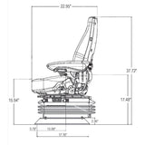12v Air Suspension Seat for John Deere Harvester / Combine / Windrower