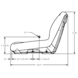High Back Tractor Seat for MTD