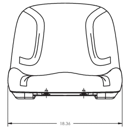 High Back Tractor Seat MTD / Cub Cadet