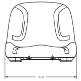 High Back Tractor Seat for MTD
