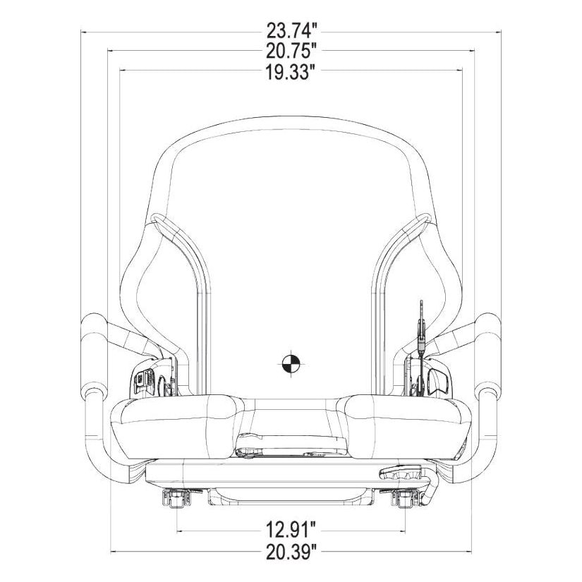 Fork Lift / Telehandler / Tow Motor Seat w/ Suspension