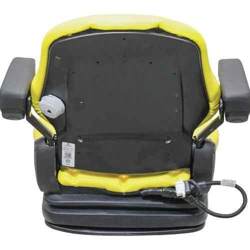 12v Skid Loader Fork Lift Zero Turn Lawn Mower Tractor Seat w/ Air Suspension