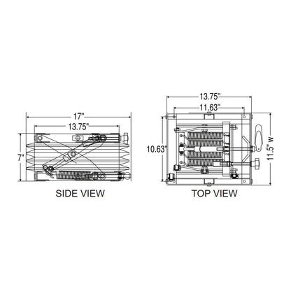 Tractor Seat Mechanical Suspension for Concentric