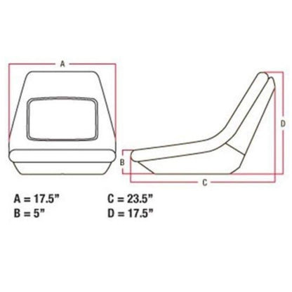 Compact Tractor Loader Mower Bucket Seat