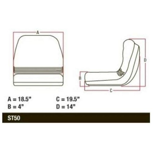 Lawn Garden Tractor Mower Seat for John Deere