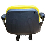 John Deere Lawn Mower Garden Tractor Flip Style Suspension Seat w/ ArmRest