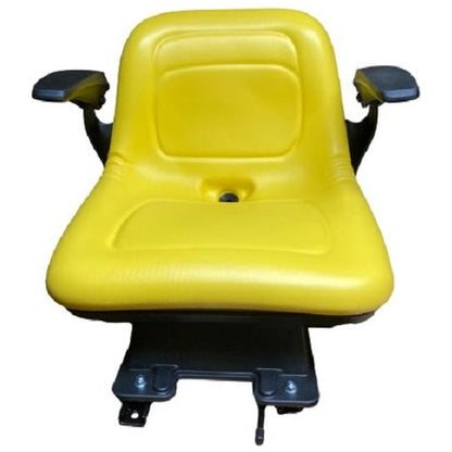 John Deere Lawn Mower Garden Tractor Flip Style Suspension Seat w/ ArmRest