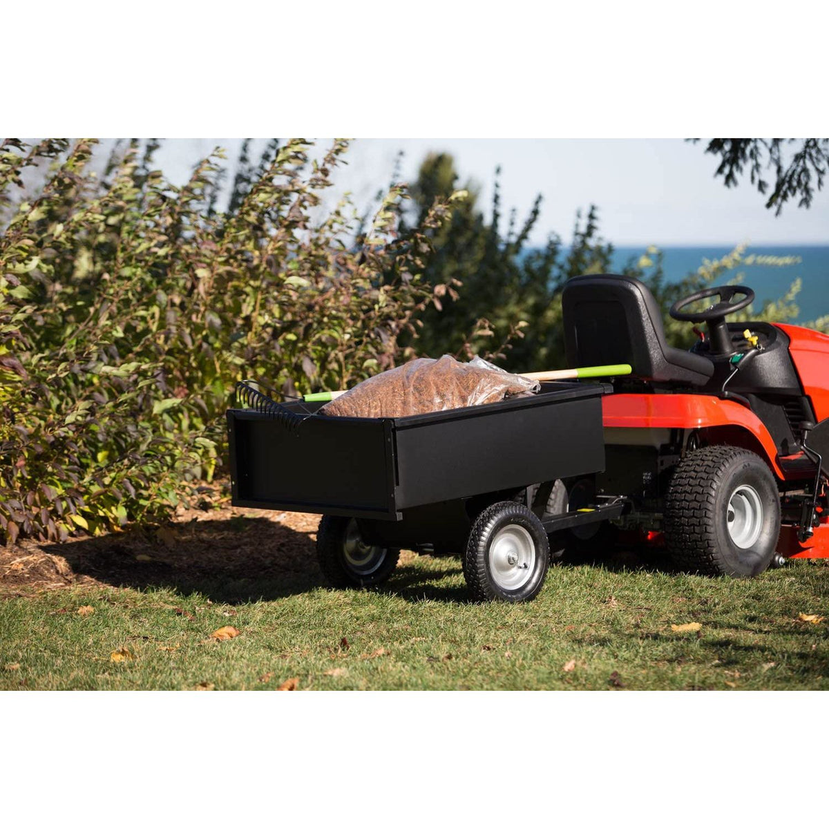 10 Cu Ft Tractor ATV / UTV Steel Dump Cart Trailer 750 #