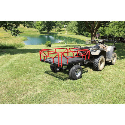 UTV / ATV - Tractor Flat Bed Trailer Cart w/ Side Rails 1000 #