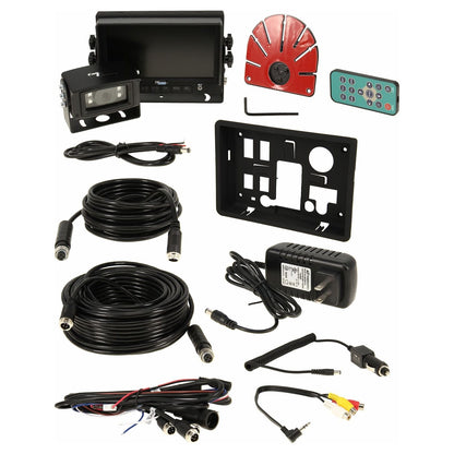 CabCAM 9" Quad HD Monitor - 2 White LED Camera Observation System w/ Audio