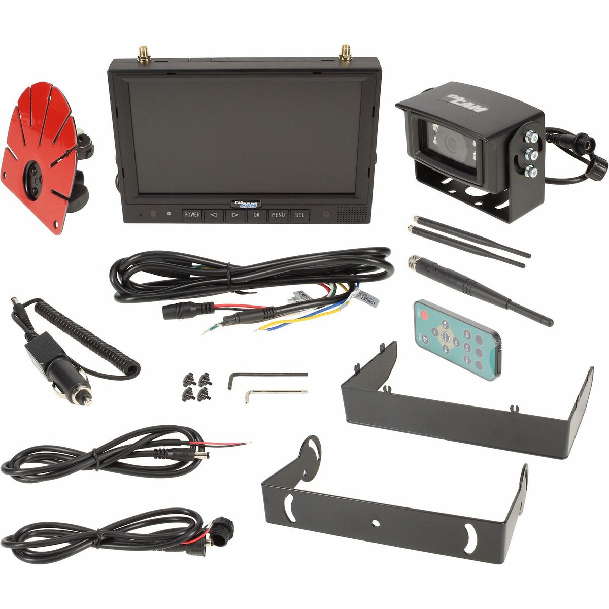 CabCAM 7" HD Quad Wireless Monitor - 1 Camera Observation System w/ Recording