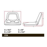 Compact Tractor Mower Flip-Style Bucket Seat
