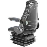 12v Heavy Duty Tractor Excavator Back Hoe Mower Loader Seat w/ Suspension