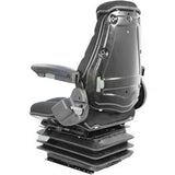 12v Heavy Duty Tractor Excavator Back Hoe Mower Loader Seat w/ Suspension