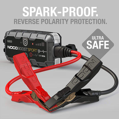 500 Amp (12v) Vehicle Tractor ATV / UTV Jump Starter Box Booster Sport Pack