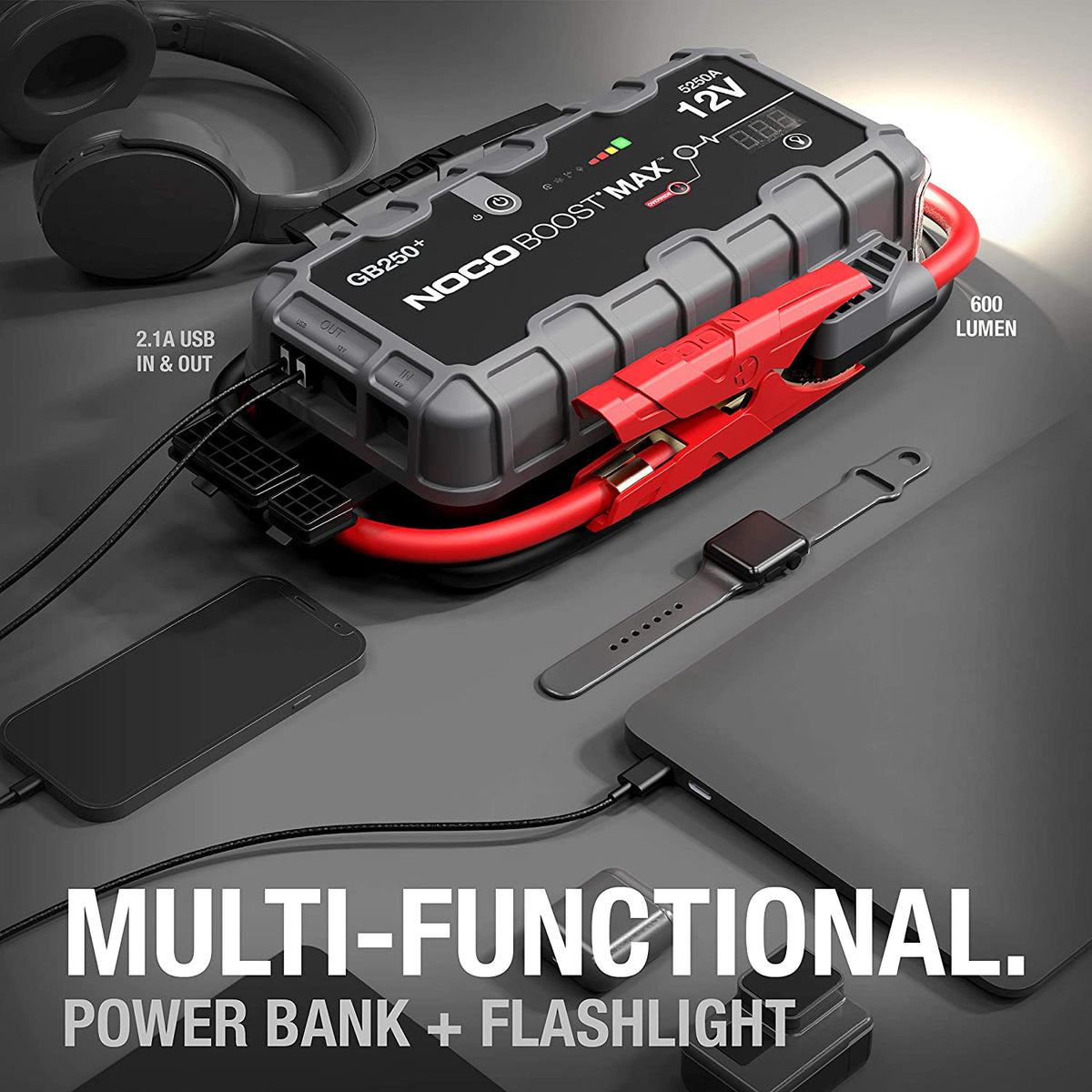 5250 Amp (12v) Vehicle Tractor ATV / UTV Jump Starter Box Booster Pack