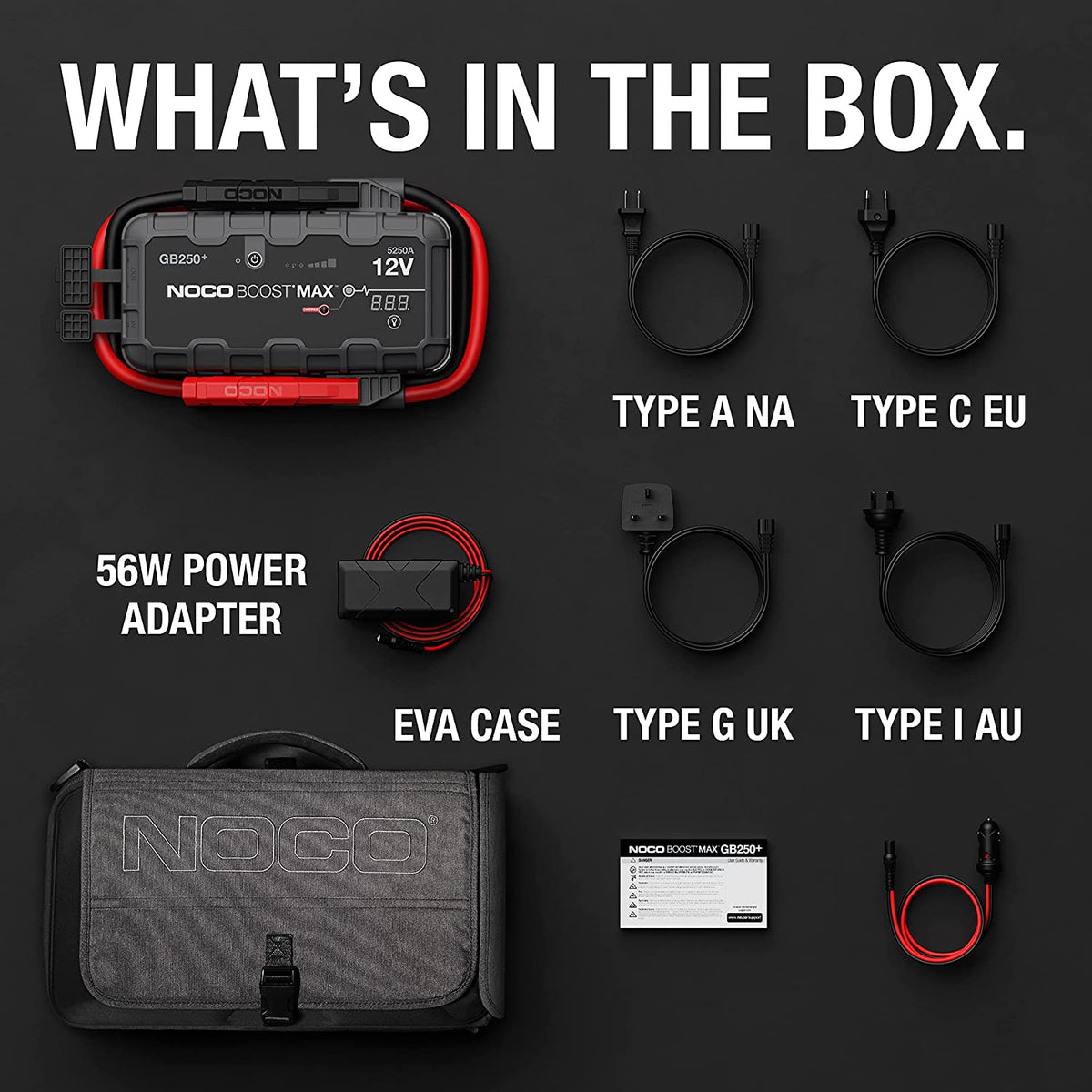 5250 Amp (12v) Vehicle Tractor ATV / UTV Jump Starter Box Booster Pack
