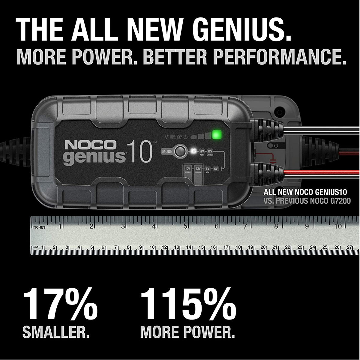 10 Amp (6v -12v) Vehicle Tractor ATV / UTV Battery Charger GENIUS10