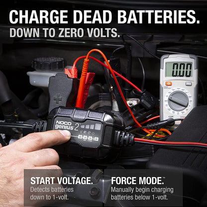 2 Amp (6v -12v) Vehicle Tractor ATV / UTV Battery Tender / Charger
