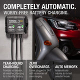 4 Amp 2-Bank (6v -12v) Vehicle Tractor ATV / UTV Battery Charger