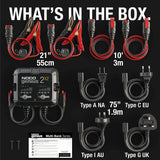 4 Amp 2-Bank (6v -12v) Vehicle Tractor ATV / UTV Battery Charger