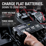 8 Amp 4-Bank (6v - 12v) Vehicle Tractor ATV / UTV Battery Charger