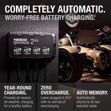 8 Amp 4-Bank (6v - 12v) Vehicle Tractor ATV / UTV Battery Charger