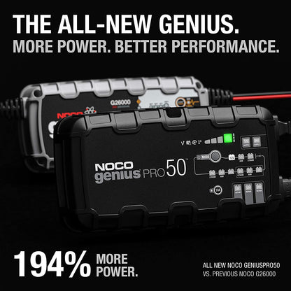 50 Amp (6v - 12v - 24v) Vehicle Tractor Construction Aviation ATV / UTV Battery Charger
