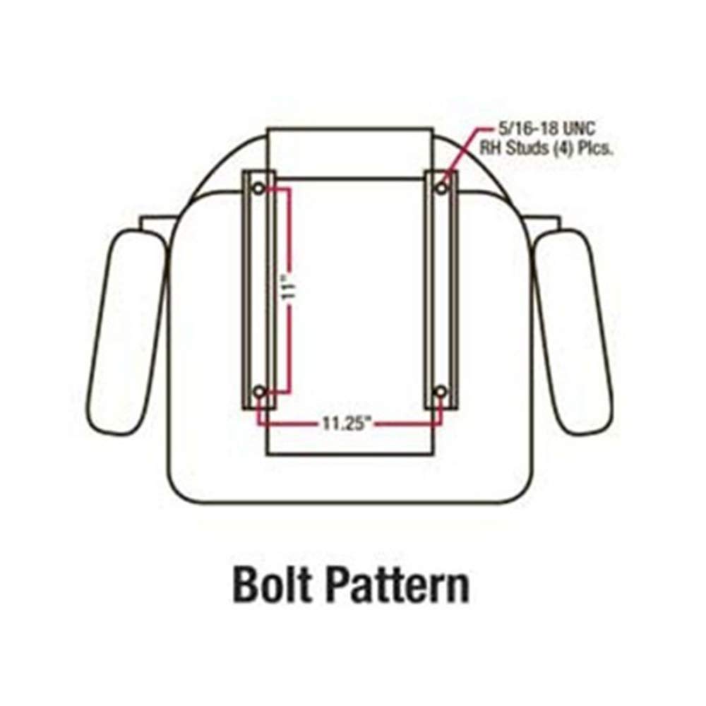 High Back Industrial Seat w/ Suspension, Slide Tracks & Armrests