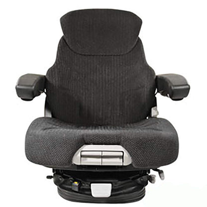 12v Heavy Duty Tractor Excavator Backhoe Loader Seat w/ Air Suspension
