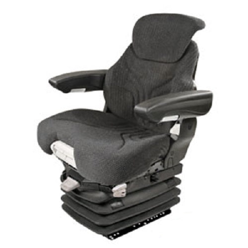 12v Heavy Duty Tractor Excavator Backhoe Loader Seat w/ Air Suspension