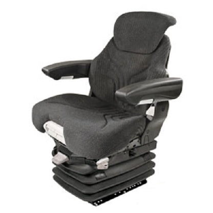 12v Heavy Duty Tractor Excavator Backhoe Loader Seat w/ Air Suspension