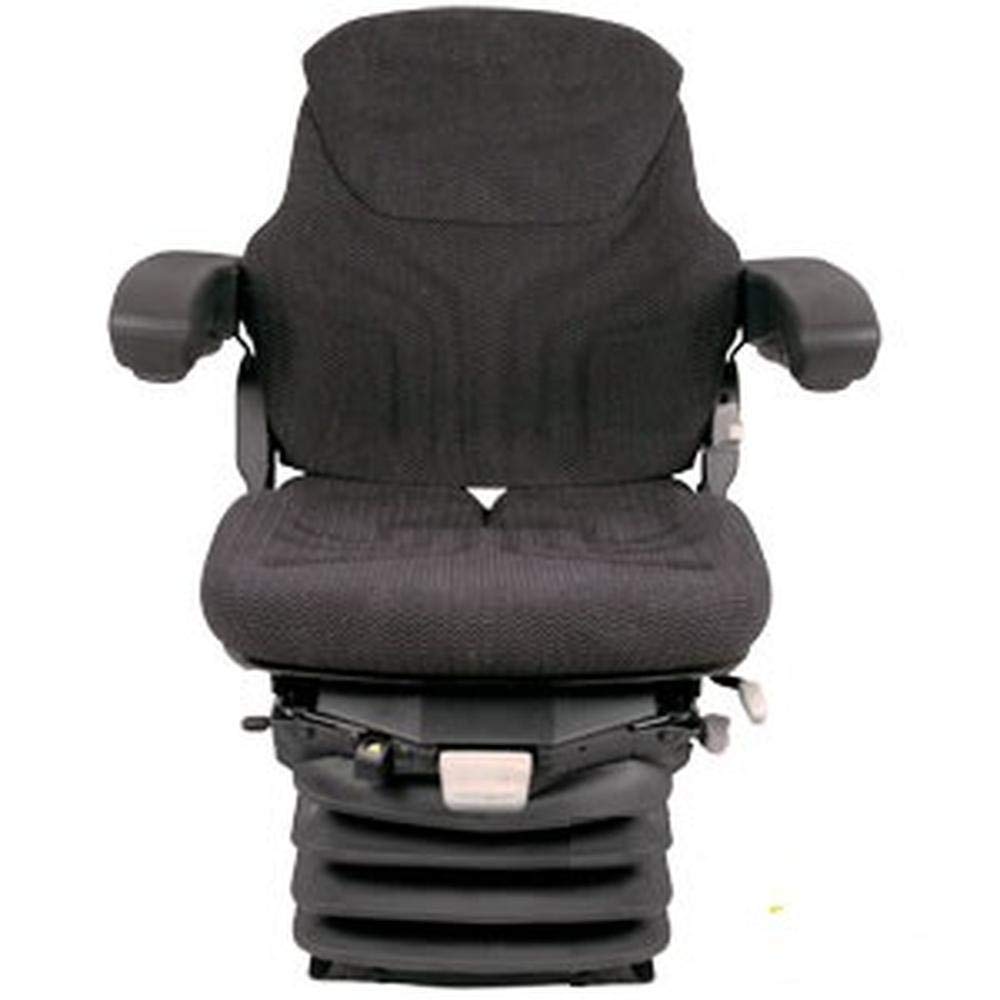 12v Heavy Duty Tractor Excavator Backhoe Loader Seat w/ Air Suspension
