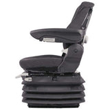 12v Heavy Duty Tractor Excavator Backhoe Loader Seat w/ Air Suspension