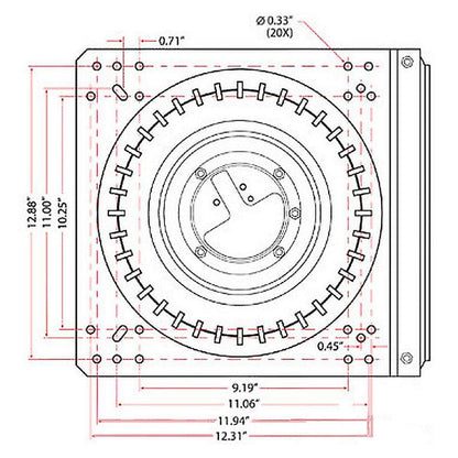 Tractor Seat Swivel Adapter for Grammer