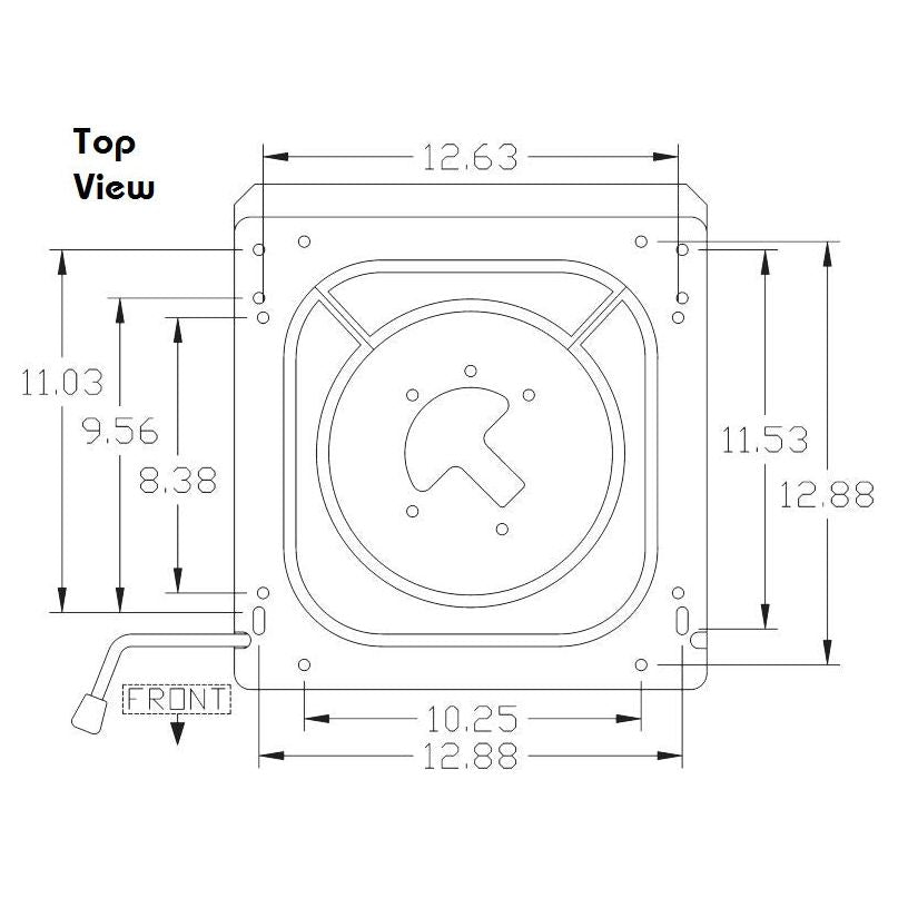 Tractor Seat Swivel Adapter for Grammer