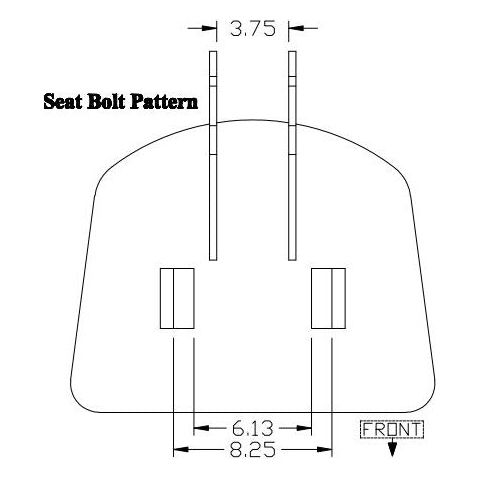 2 Pc Tractor Seat Cushion Set for Ford ( Flip Up Style )