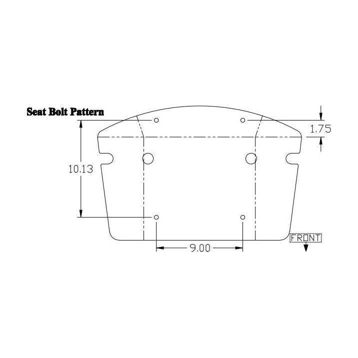 4 Piece Tractor Seat Cushion Set for Case
